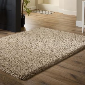 Hadley Beige Shagpile Rugs UK Mainland Free Shipping