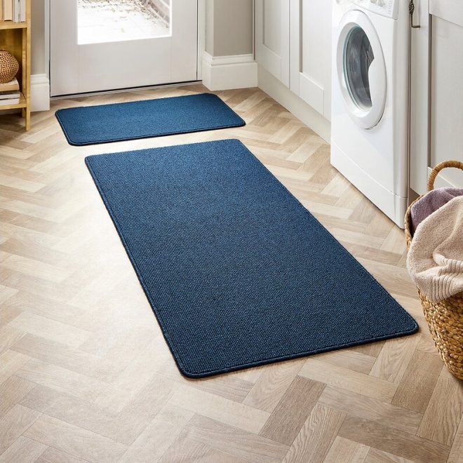 Durable – Navy Plain Mats and Runners UK Mainland Free Shipping
