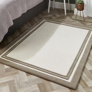 Piper Taupe Wool Rugs UK Mainland Free Shipping