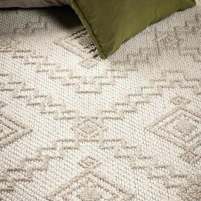 Atlas Diamond Cream Contemporary Rugs UK Mainland Free Shipping