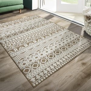 Atlas Graphic | Coffee Contemporary Rugs UK Mainland Free Shipping