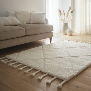 Berber Diamond Ivory Wool Rugs UK Mainland Free Shipping