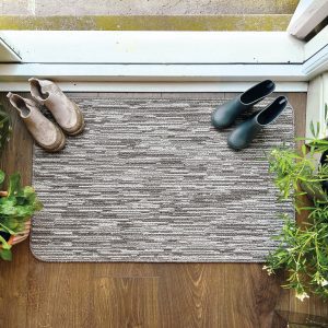 Durable | Silver Broken Stripe Mats and Runners UK Mainland Free Shipping