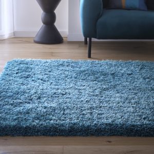 Chicago Dark Teal Shagpile Rugs UK Mainland Free Shipping