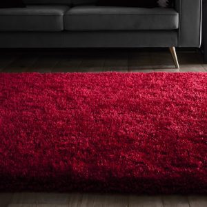 Chicago Red Shagpile Rugs UK Mainland Free Shipping