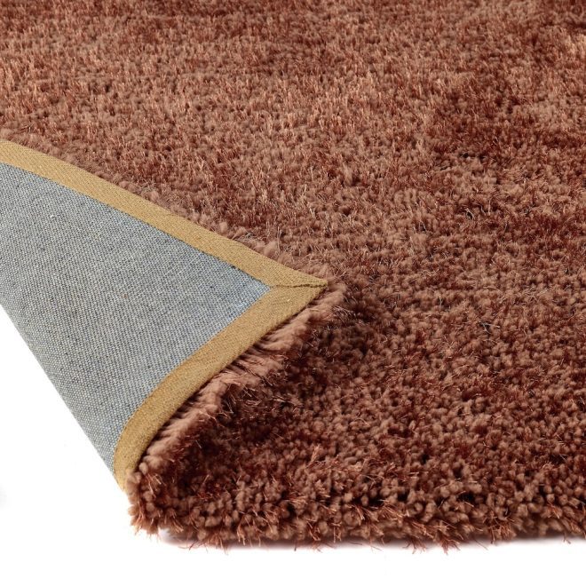 Chicago Rust Shagpile Rugs UK Mainland Free Shipping