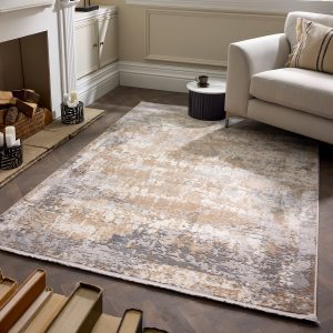 Cosimo Distressed Rug Blue/Grey Traditional UK Mainland Free Shipping