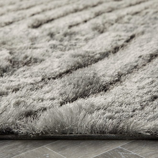 Dallas Silver Shagpile Rugs UK Mainland Free Shipping