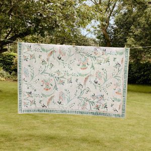 Eco-Washable English Floral Rug Eco-Washable Rugs UK Mainland Free Shipping