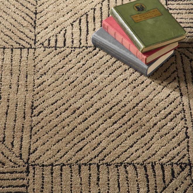Geometric Sand Wool Rugs UK Mainland Free Shipping