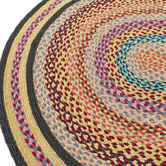 Jute Extra Colourful Oval Sisal & Jute Rugs UK Mainland Free Shipping