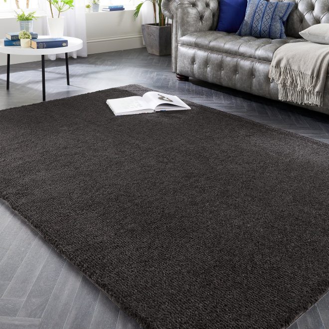 Lux Charcoal | Shagpile Rug Shagpile Rugs UK Mainland Free Shipping