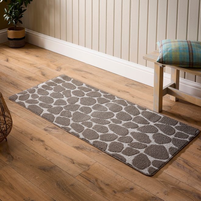 Sculptured Washable Patterned | Pebble Mink Mats and Runners UK Mainland Free Shipping