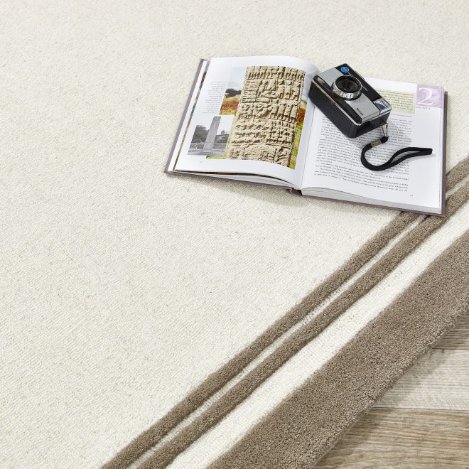 Piper Taupe Wool Rugs UK Mainland Free Shipping