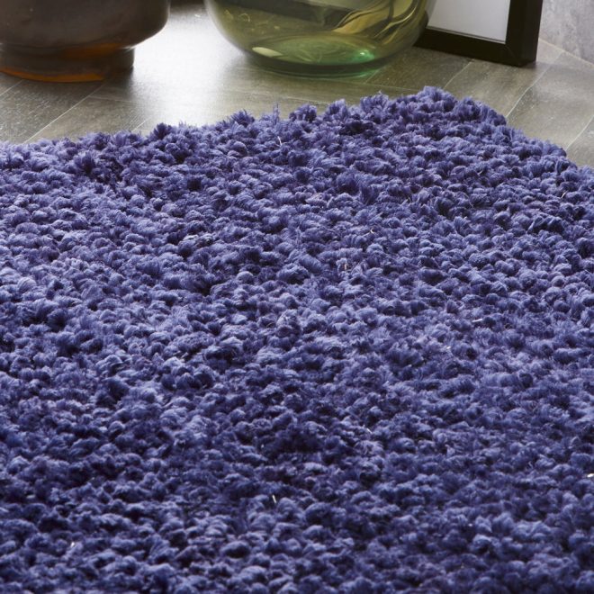 Portland Navy Shagpile Rugs UK Mainland Free Shipping