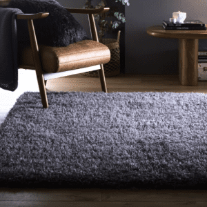 Chicago New Grey Shagpile Rugs UK Mainland Free Shipping