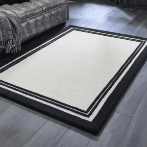 Piper Monochrome Wool Rugs UK Mainland Free Shipping