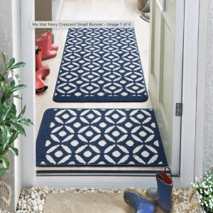 Crescent Navy | Mat & Runner Mats and Runners UK Mainland Free Shipping