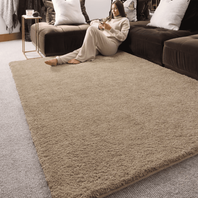 Lux Stone | Shagpile Rug Shagpile Rugs UK Mainland Free Shipping