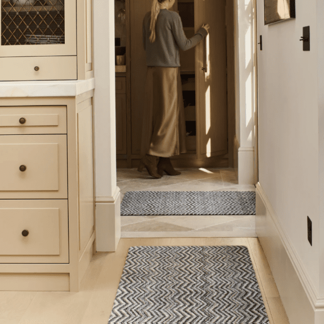 Portland Stone Zigzag | Doormat Doormats | Runners UK Mainland Free Shipping