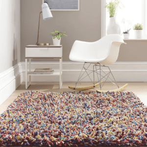 Rocks Shaggy Multi Shagpile Rugs UK Mainland Free Shipping