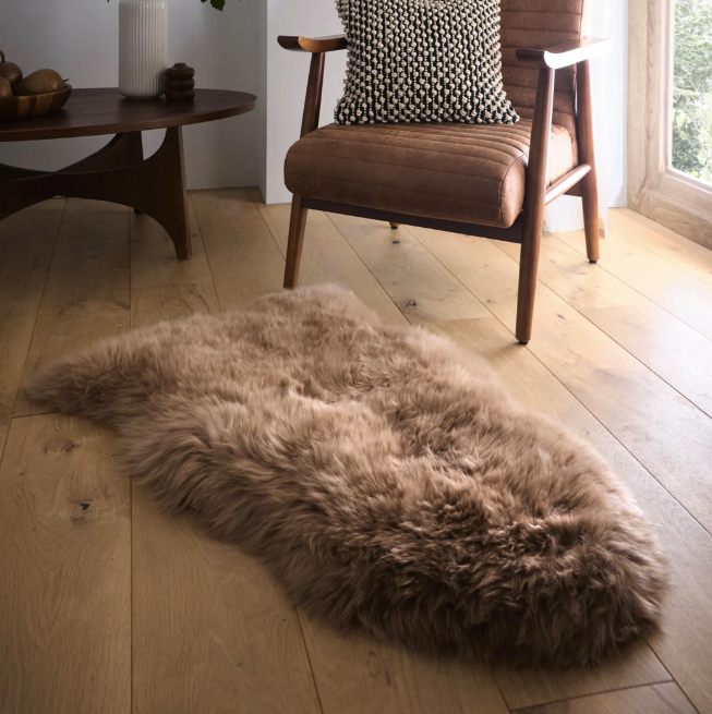 Sheepskin Rug Mink Beige Sheepskin Rugs UK Mainland Free Shipping
