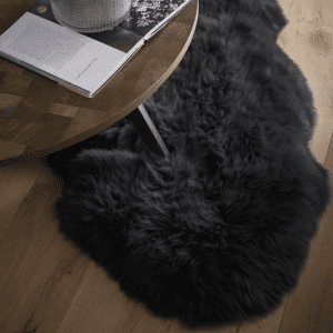 Sheepskin Rug Black Sheepskin Rugs UK Mainland Free Shipping