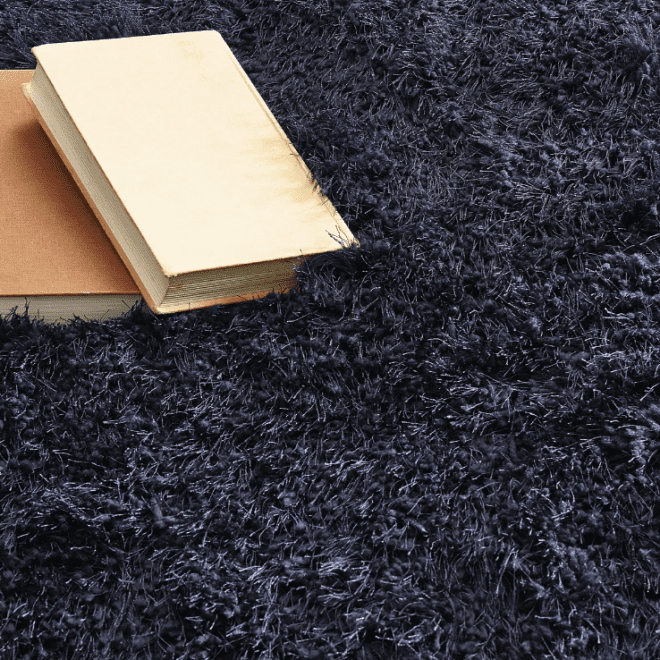 Extravagance Navy Shagpile Rugs UK Mainland Free Shipping
