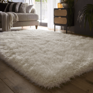 Extravagance  Ivory Shagpile Rugs UK Mainland Free Shipping