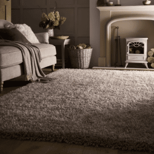 Chicago Latte Shagpile Rugs UK Mainland Free Shipping