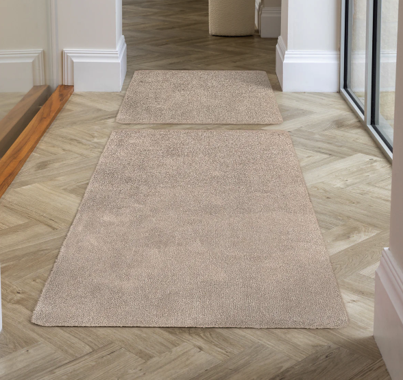 Soft Washable – Beige Mats and Runners UK Mainland Free Shipping