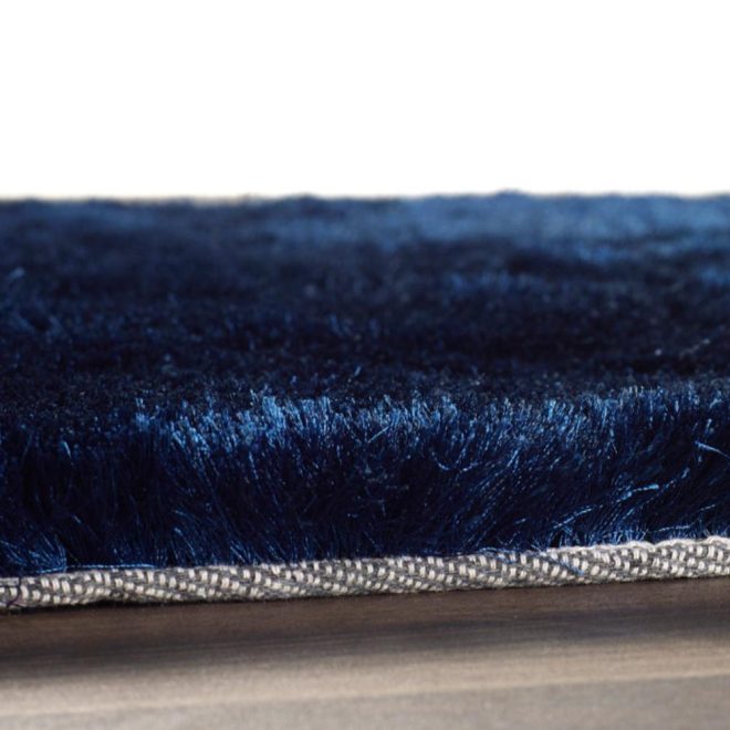 Glamour/Shimmer Indigo Shagpile Rugs UK Mainland Free Shipping