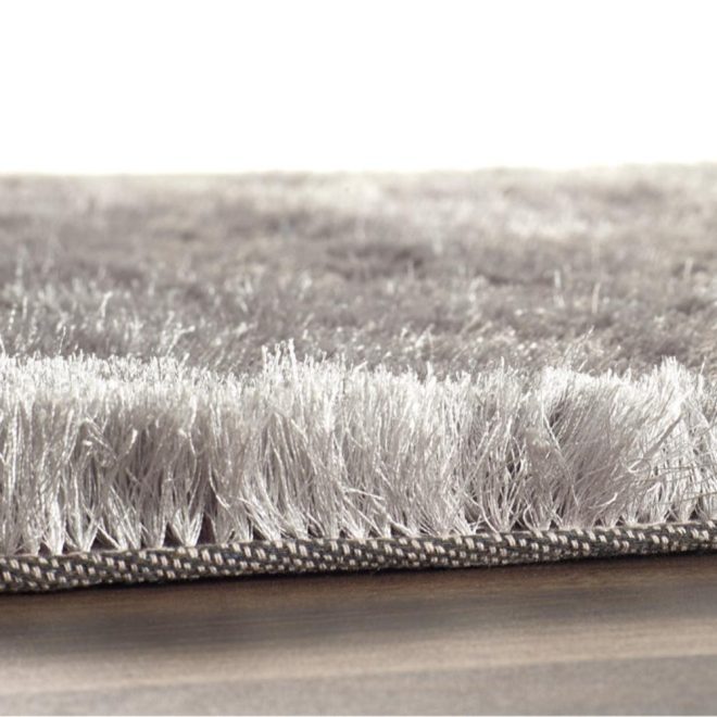 Glamour Shimmer Silver Shagpile Rugs UK Mainland Free Shipping