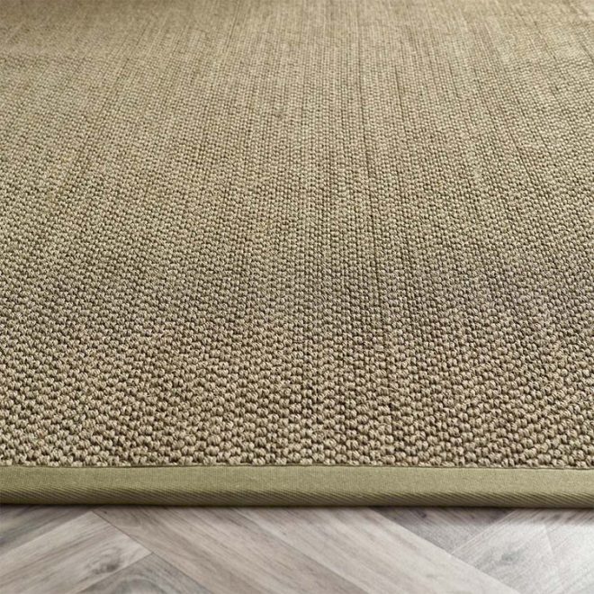 Sisal Sage Green |  Sage Green Border Sisal & Jute Rugs UK Mainland Free Shipping