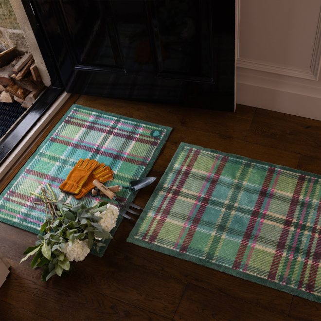 Tartan Green | Doormat Doormats | Runners UK Mainland Free Shipping