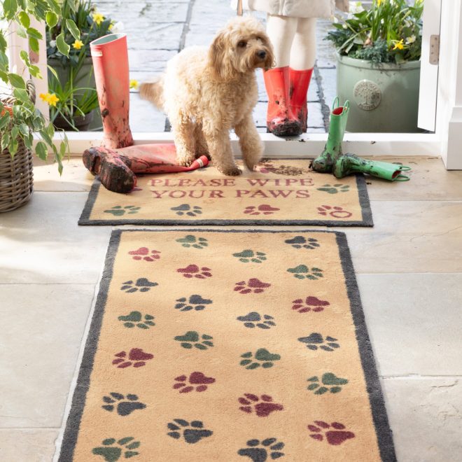 Wipe Your Paws Beige Doormats | Runners UK Mainland Free Shipping