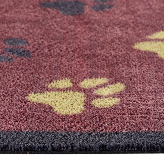 Wipe Your Paws Burgundy Doormats | Runners UK Mainland Free Shipping