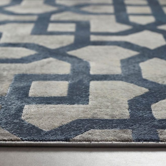 Avanti Rug Grey Blue Contemporary Rugs UK Mainland Free Shipping