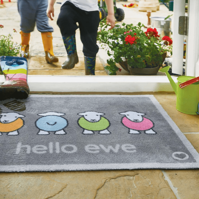 Hello Ewe Herdy | Doormat Doormats | Runners UK Mainland Free Shipping