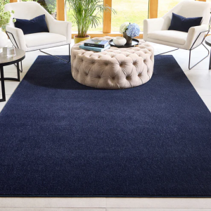 Sense Rug – French Navy Eco-Washable Rugs UK Mainland Free Shipping