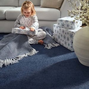 Reef Navy Contemporary Rugs UK Mainland Free Shipping