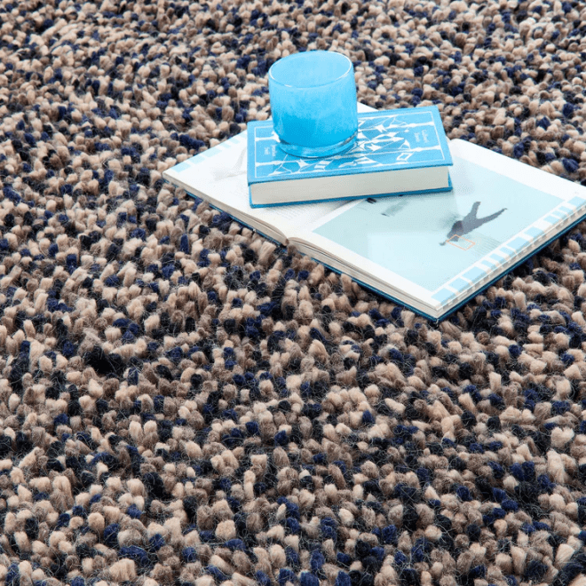 Rocks Shaggy Navy Shagpile Rugs UK Mainland Free Shipping