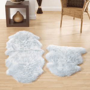 Sheepskin Rug Duck Egg Sheepskin Rugs UK Mainland Free Shipping