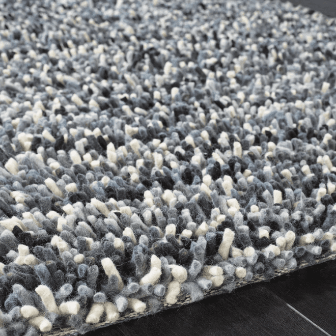 Rocks Shaggy Grey Shagpile Rugs UK Mainland Free Shipping