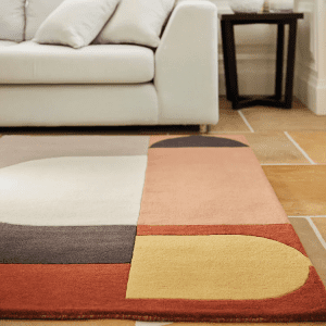 Bauhaus Graphic Wool Rugs UK Mainland Free Shipping