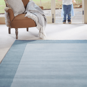 Borders Duck Egg Wool Rugs UK Mainland Free Shipping