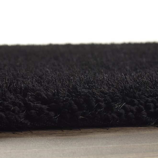Chicago Black Shagpile Rugs UK Mainland Free Shipping