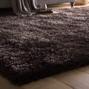 Chicago Chocolate Shagpile Rugs UK Mainland Free Shipping