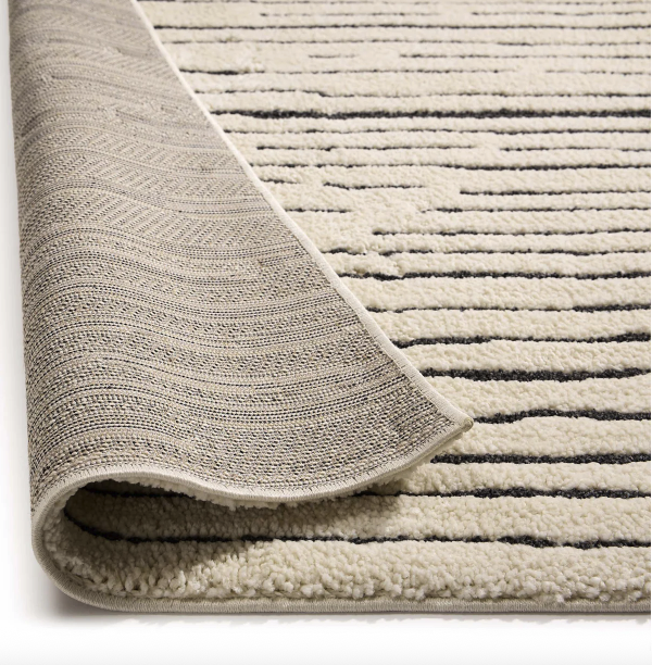 Woodweave Ivory/Charcoal Contemporary Rugs UK Mainland Free Shipping