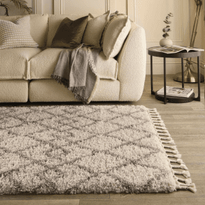 Casablanca Ivory/Light Brown Contemporary Rugs UK Mainland Free Shipping